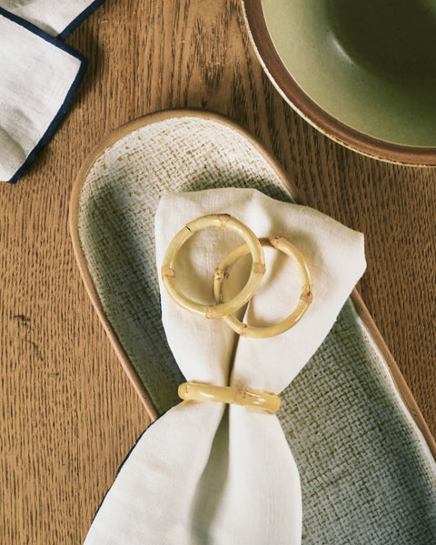 Bamboo Napkin Ring - Set of 4