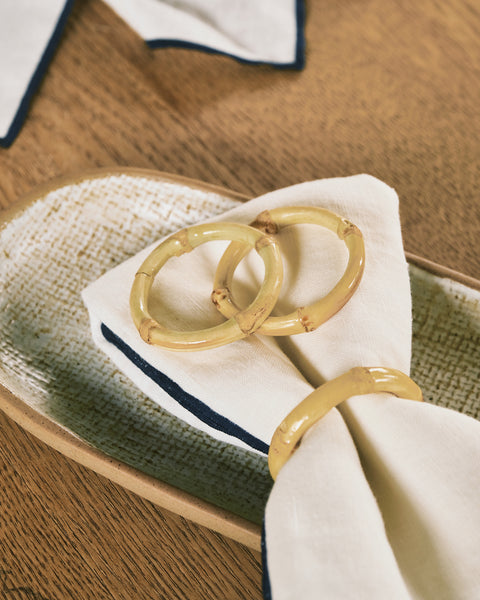 Bamboo Napkin Ring - Set of 4