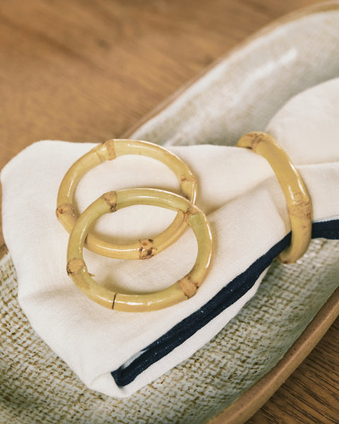 Bamboo Napkin Ring - Set of 4