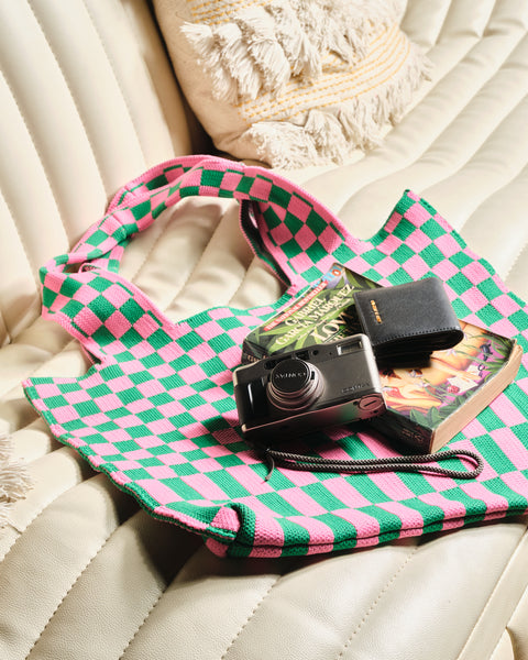 Eden Woven Knit Shoulder Bag