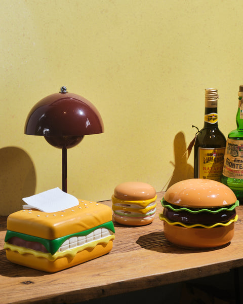 Hamburger Tissue Box