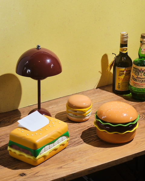 Hamburger Tissue Box