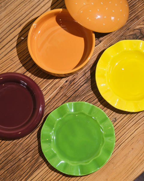 Hamburger Plates - Set of 5