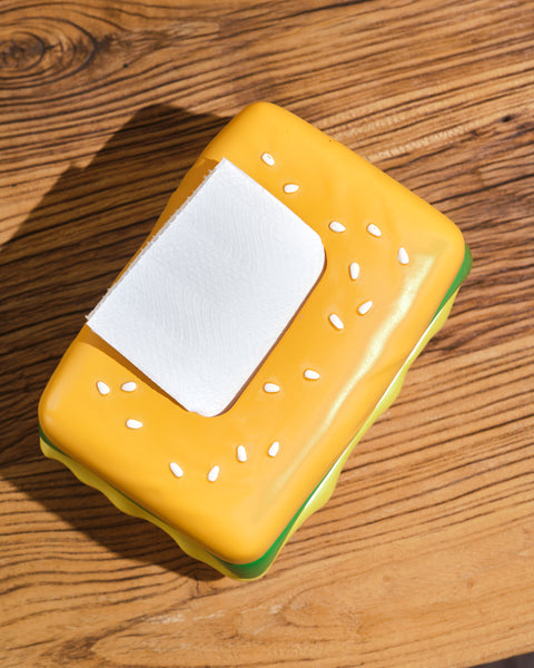 Hamburger Tissue Box
