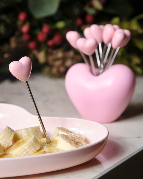Heart Shape Fruit Fork Set