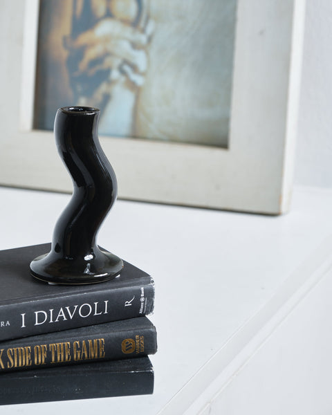 Kristen Candleholder - Small, Black