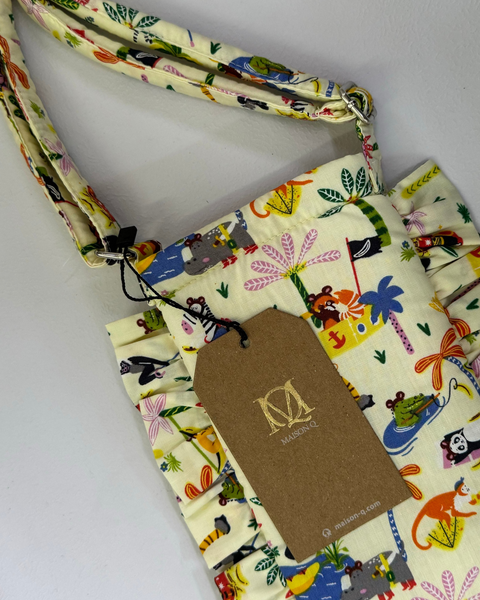 Maison Q Crossbody Frilled Phone Pouch