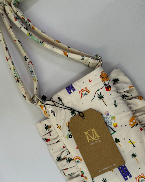 Maison Q Crossbody Frilled Phone Pouch