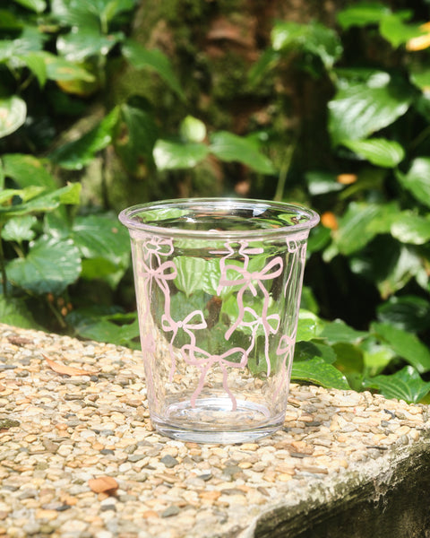 Pink Bow Glass