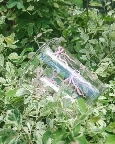Pink Bow Glass