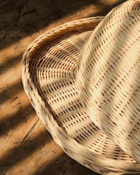 Uluwatu Rattan Tray with Food Cover