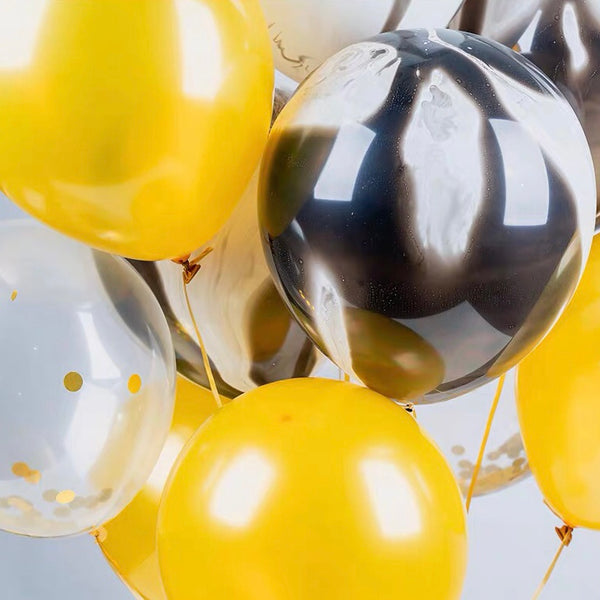Amber Balloon Set - Black Gold