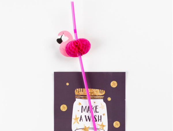 Carlota Straws (Flamingo)