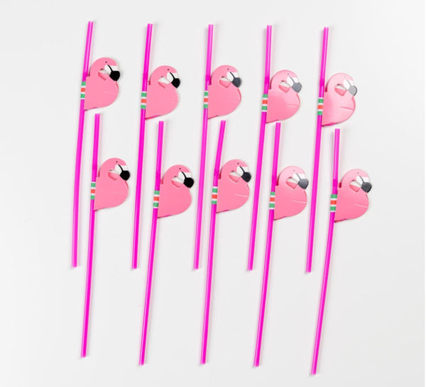 Carlota Straws (Flamingo)