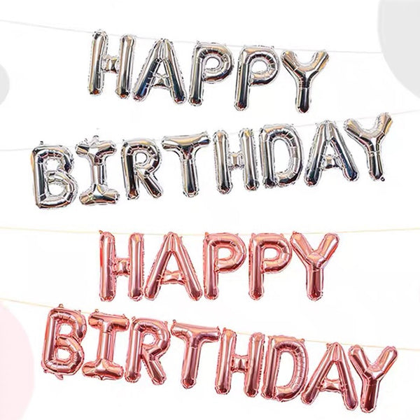 Birthday Balloon Set (Rosegold)