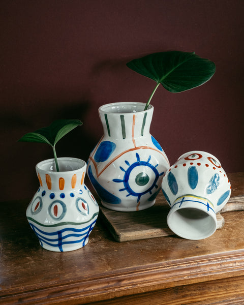 Boho Abstract Vase - Medium