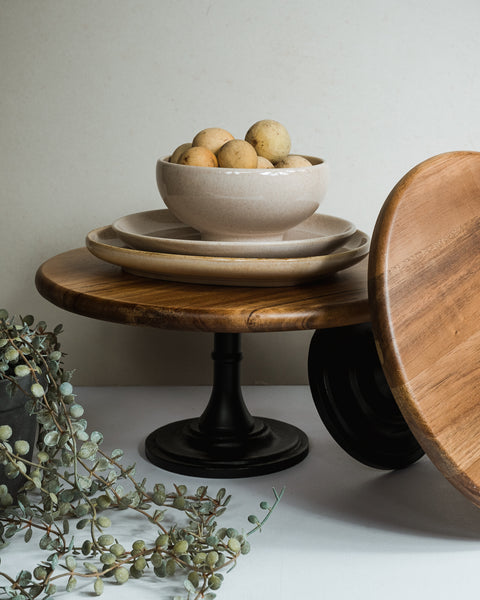 Blair Cake Stand with Black Base - Medium