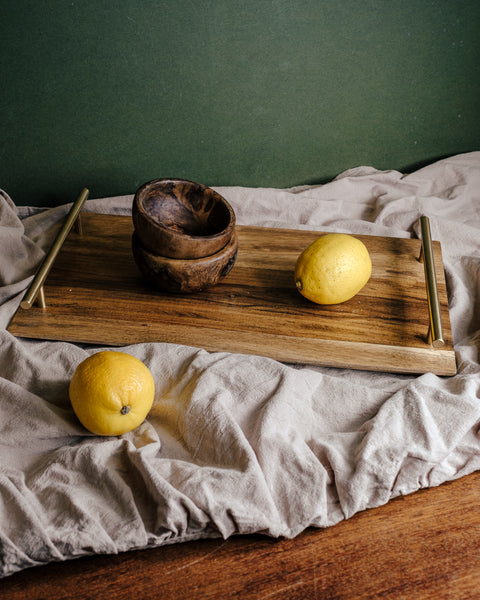 Mizi Wooden Tray - Long and Wide