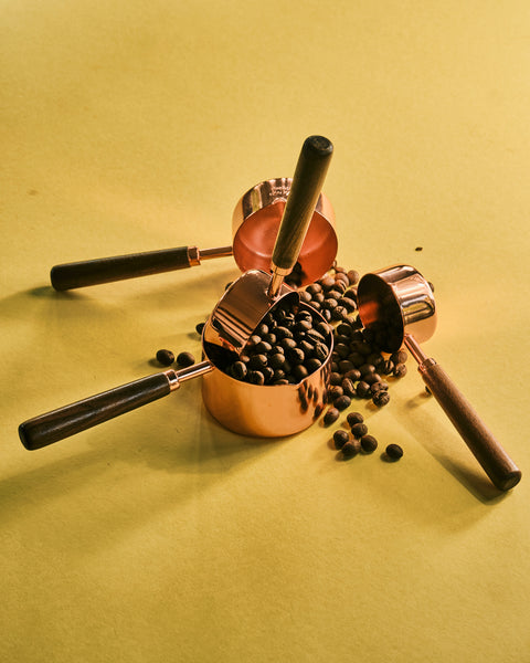 Copper Measuring Mini Pots (Set of 4)
