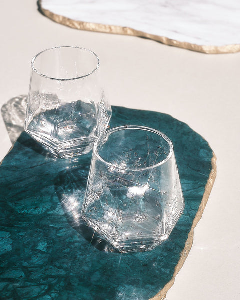 Faceted Cocktail Glass