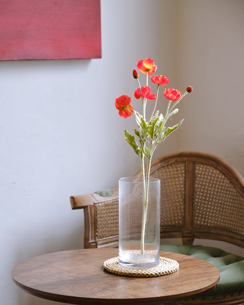 Artificial Flower - Flanders Poppy (Short)