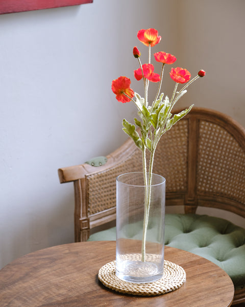 Artificial Flower - Flanders Poppy (Short)