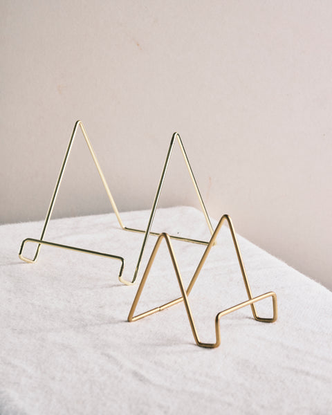 Gold Plate Stand - Small