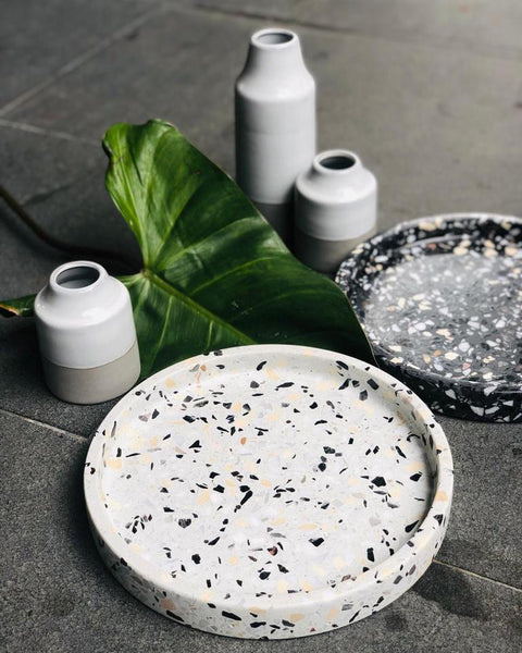 Madesimo Round Terrazzo Tray