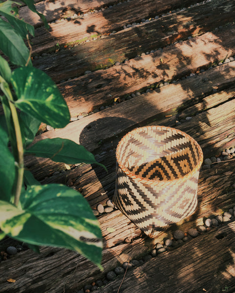 Masai Mara Bamboo Basket - Medium