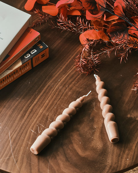 Phoebe Candles - Spiral (Set of 2)