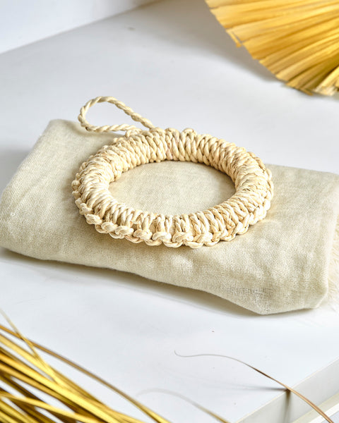 Woven Raffia Trivet Ring - Large