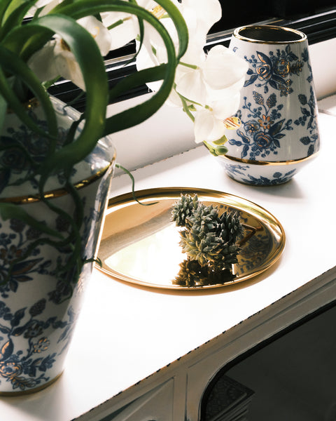 Round Gold Tray