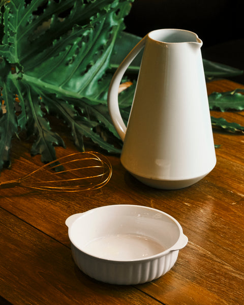 Round White Pumpkin Baking Dish