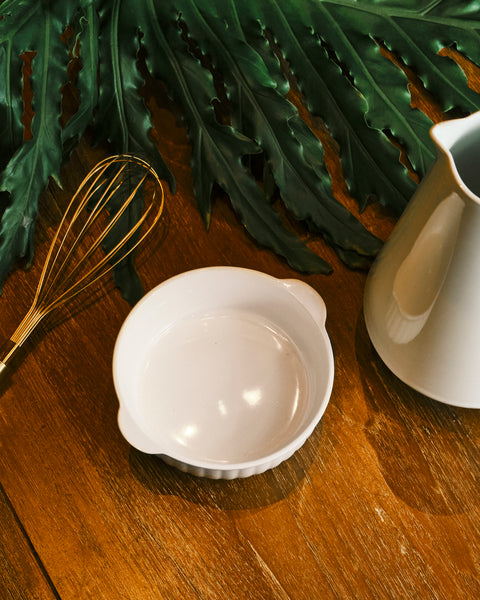 Round White Pumpkin Baking Dish