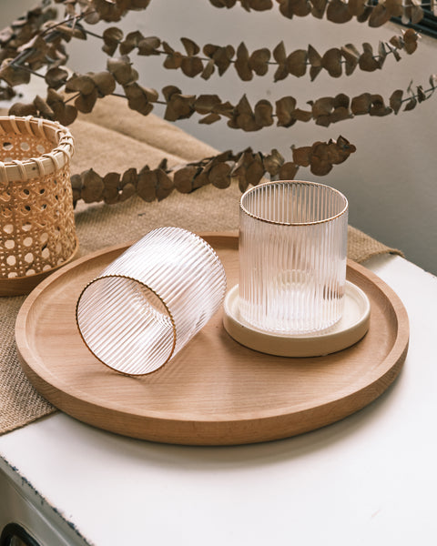 Round Wooden Tray