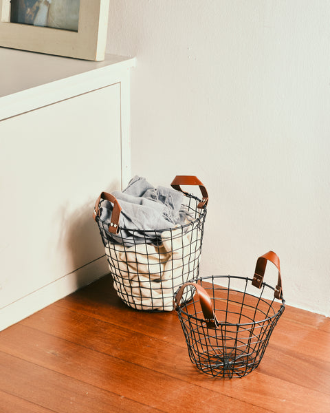 Tiller Black Laundry Bin - Small