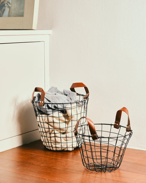Tiller Black Laundry Bin - Large