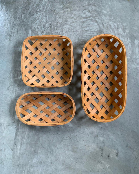Flat Woven Basket - Oval