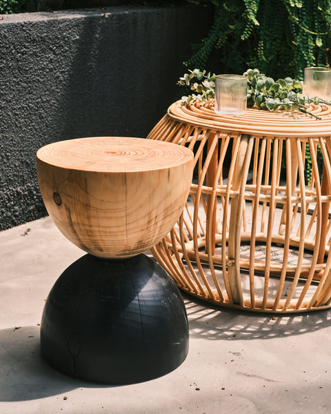 Zen Wooden Stools - 32cm