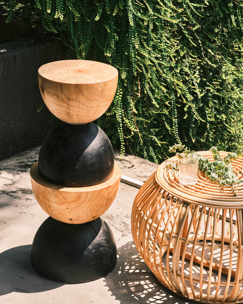 Zen Wooden Stools 38cm