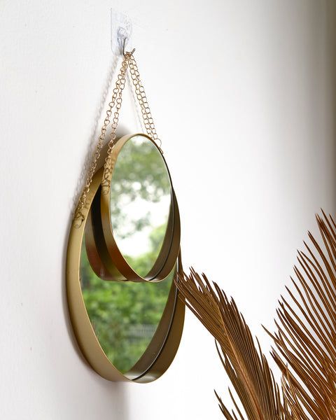 Ophir Hanging Brass Mirror - Large