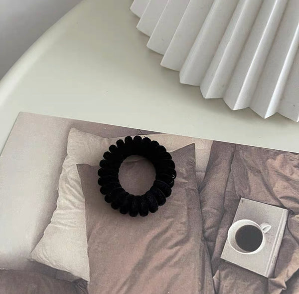 Fuzzy Coiled Hair Tie